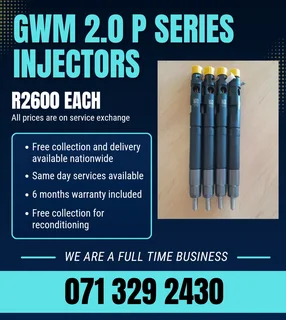 Gwm 2.0 P Series Injectors For Sale With Warranty