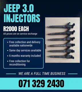 Jeep 3.0 Injectors For Sale With Warranty