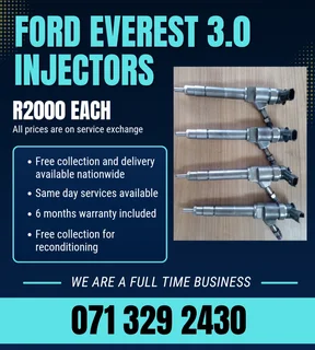 Ford Everest 3.0 Diesel Injectors For Sale With Warranty