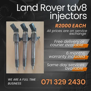 Land Rover Tdv8 Injectors For Sale With Warranty