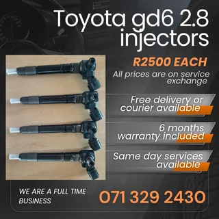 Toyota Gd6 2.8 Injectors For Sale With Warranty