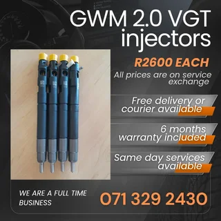 Gwm 2.0 Vgt Injectors For Sale With Warranty On