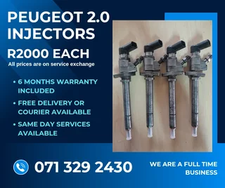 Peugeot 2.0 Diesel Injectors For Sale With Warranty