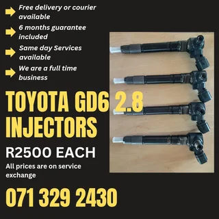 Toyota Gd6 2.8 Injectors For Sale With Warranty On