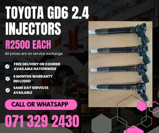 Toyota Gd6 2.4 Injectors For Sale With Warranty On