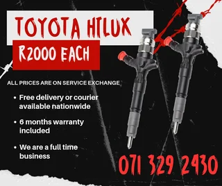 Toyota Hilux Injectors For Sale With Warranty