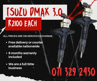 Isuzu Dmax 3.0 Injectors For Sale With Warranty