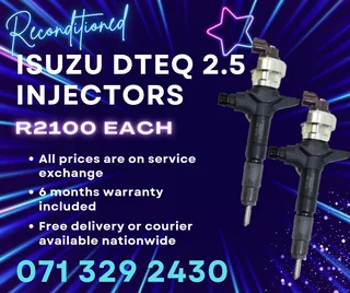 Isuzu Dteq 2.5 Injectors For Sale With Warranty