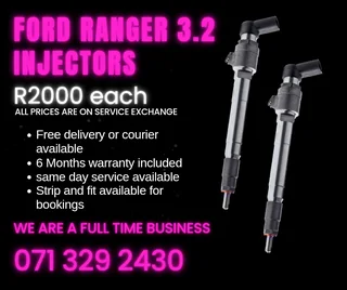 Ford Ranger 3.2 Injectors For Sale With Warranty
