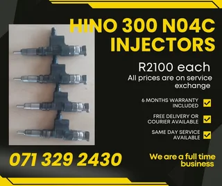 Hino Truck No4c Injectors For Sale With Warranty