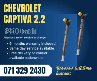 Chevrolet Captiva 2.2 Injectors For Sale With Warranty