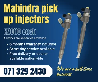 Mahindra Pick Up Injectors For Sale With Warranty