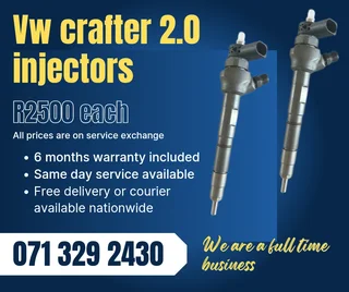 Vw Crafter 2.0 Injectors For Sale With Warranty Included
