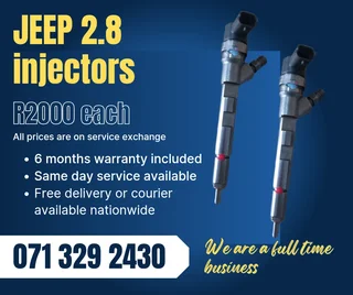Jeep 2.8 Injectors For Sale With Warranty