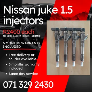 Nissan Juke 1.5 Injectors For Sale With Warranty Included