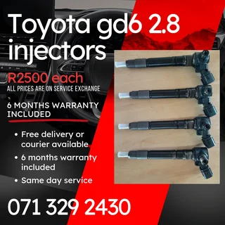 Toyota Gd6 2.8 Injectors For Sale With Warranty