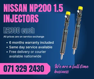 Nissan Np200 1.5 Injectors For Sale With Warranty Included