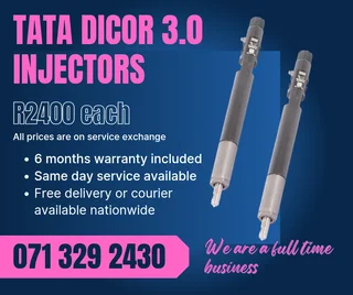 Tata Dicor 3.0 Injectors For Sale With Warranty