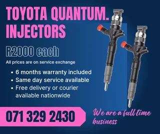 Toyota Quantum Diesel Injectors For Sale With Warranty