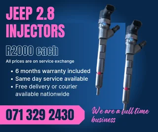 Jeep 2.8 Injectors For Sale With Warranty Included