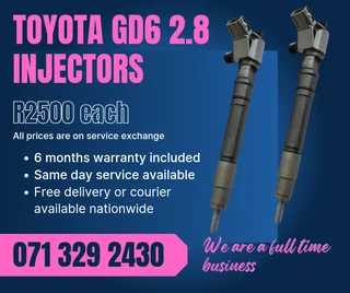 Toyota Gd6 2.8 Injectors For Sale With Warranty Included