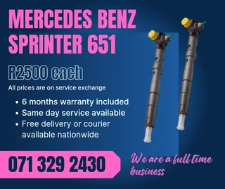 Mercedes Benz Sprinter 651 Injectors For Sale With Warranty
