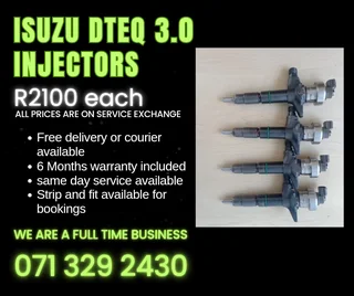Isuzu Dteq 3.0 Injectors For Sale With