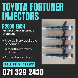 Toyota Fortuner Injectors For Sale With Warranty