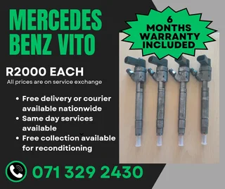 Mercedes Benz Vito Injectors For Sale With Warranty