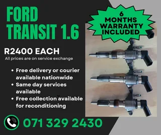 Ford Transit 1.6 Injectors For Sale With Warranty Included