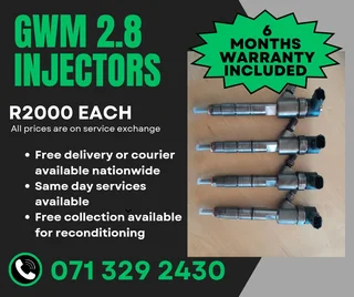 Gwm 2.8 Injectors For Sale With Warranty Included