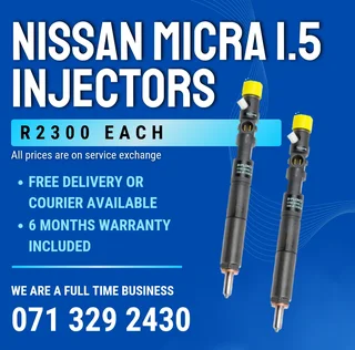 Nissan Micra 1.5 Injectors For Sale With Warranty