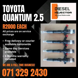 Toyota Quantum 2.5 Diesel Injectors For Sale With Warranty