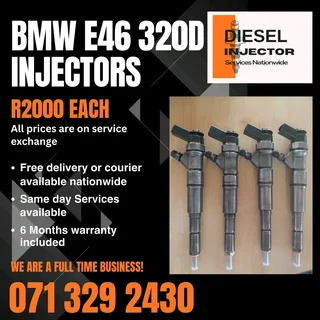 Bmw E46 320d Injectors For Sale With Warranty Included