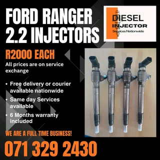 Ford Ranger 2.2 Injectors For Sale With Warranty