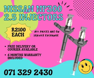 Nissan Np300 2.5 Injectors For Sale With Warranty