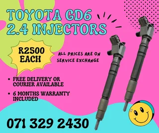 Toyota Gd6 2.4 Injectors For Sale With Warranty