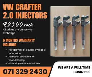 Vw Crafter 2.0 Injectors For Sale With Warranty Included In