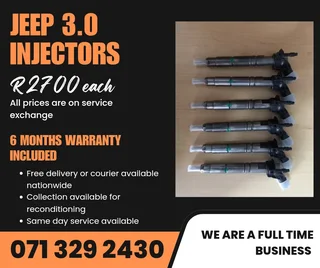 Jeep Grand Cherokee 3.0 Injectors For Sale With Warranty