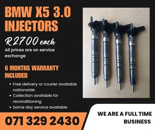 Bmw X5 3.0 Injectors For Sale With Warranty