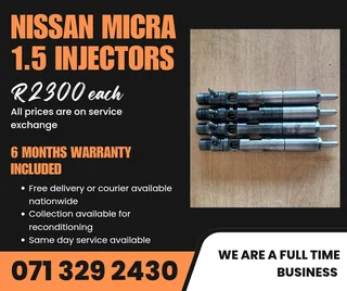 Nissan Micra 1.5 Injectors For Sale With Warranty Included