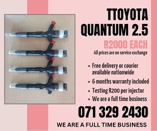 Toyota Quantum Diesel Injectors For Sale With Warranty