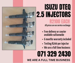 Isuzu Dteq 2.5 Injectors For Sale With Warranty