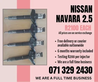 Nissan Navara 2.5 Injectors For Sale With Warranty