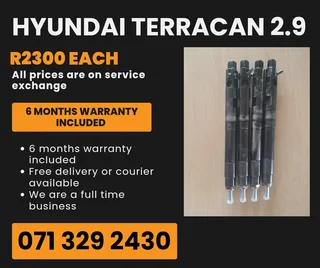 Hyundai Terracan 2.9 Injectors For Sale With Warranty Included