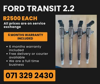 Ford Transit 2.2 Injectors For Sale With Warranty Included
