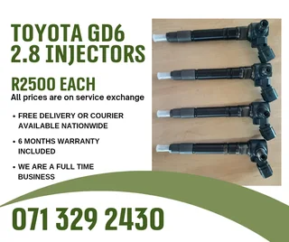 Toyota Gd6 2.8 Injectors For Sale With Warranty Included