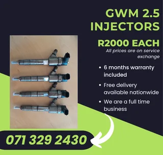 Gwm 2.5 Injectors For Sale With Warranty