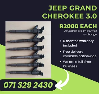 Jeep Grand Cherokee 3.0 Injectors For Sale With Warranty Included