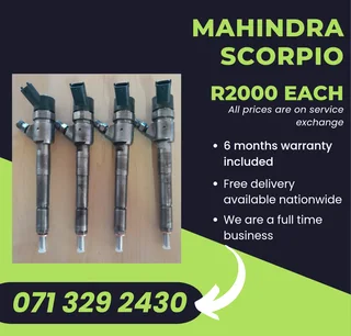 Mahindra Scorpio Injectors For Sale With Warranty Included In
